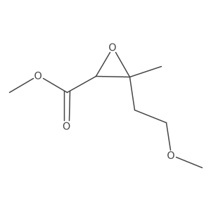 Methyl 3-(2-methoxyethyl)-3-methyloxirane-2-carboxylate结构式