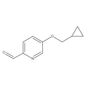 5-(Cyclopropylmethoxy)picolinaldehyde Structure