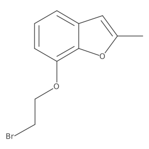 7-(2-Bromoethoxy)-2-methylbenzofuran结构式