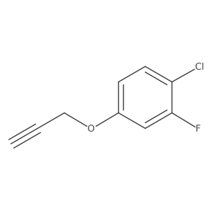 1-Chloro-2-fluoro-4-prop-2-ynoxybenzene结构式
