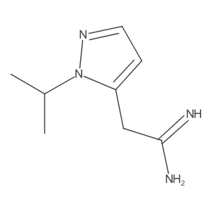 2-[1-(Propan-2-yl)-1h-pyrazol-5-yl]ethanimidamide Structure