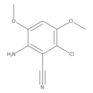 Benzonitrile, 2-amino-6-chloro-3,5-dimethoxy-结构式