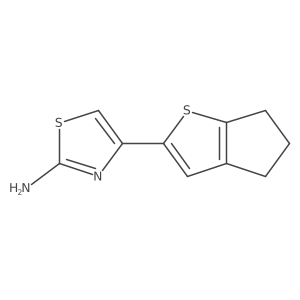 4-{4H,5H,6H-cyclopenta[b]thiophen-2-yl}-1,3-thiazol-2-amine Structure