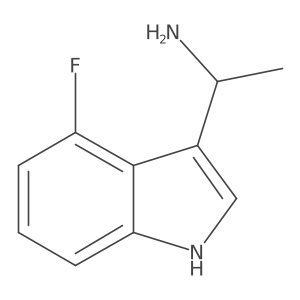 (1S)-1-(4-fluoro-1H-indol-3-yl)ethan-1-amine Structure