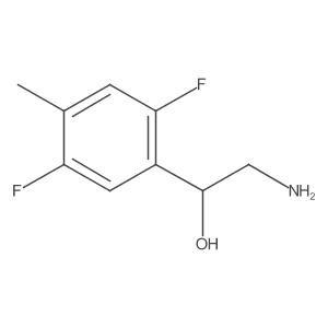 (1S)-2-amino-1-(2,5-difluoro-4-methylphenyl)ethan-1-ol结构式