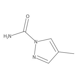 4-Methyl-1H-pyrazole-1-carboxamide结构式