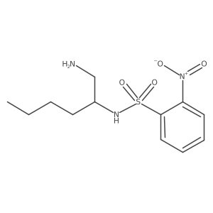 N-(1-Aminohexan-2-yl)-2-nitrobenzene-1-sulfonamide结构式