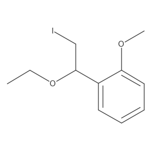 1-(1-Ethoxy-2-iodoethyl)-2-methoxybenzene Structure