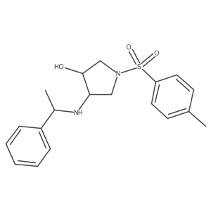 1-[(4-Methylphenyl)sulfonyl]-4-[(1-phenylethyl)amino]-3-pyrrolidinol结构式