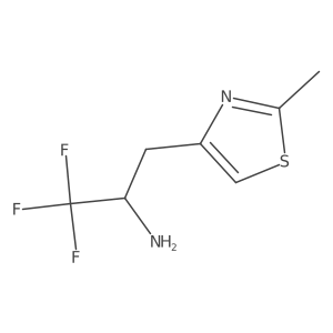 1,1,1-Trifluoro-3-(2-methyl-1,3-thiazol-4-yl)propan-2-amine Structure