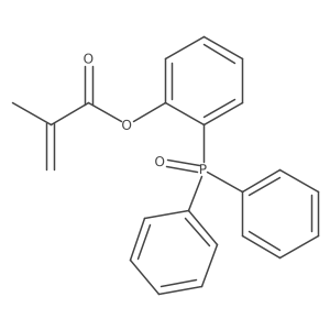 o-Methacroyloxyphenyldiphenylphosphine oxide结构式