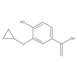 3-(Cyclopropyloxy)-4-hydroxybenzoic acid结构式