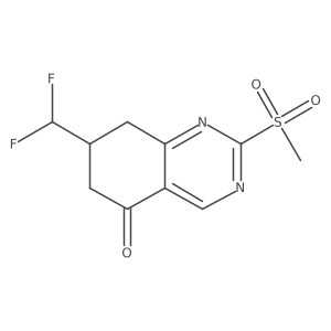 7-(Difluoromethyl)-2-(methylsulfonyl)-7,8-dihydroquinazolin-5(6H)-one Structure