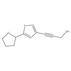 3-[5-(1,3-Dioxolan-2-yl)-3-thienyl]-2-propyn-1-ol Structure
