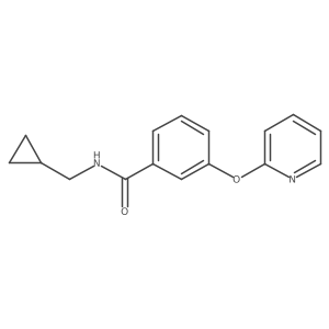 N-(cyclopropylmethyl)-3-(pyridin-2-yloxy)benzamide Structure