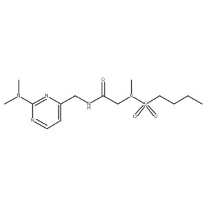N-((2-(dimethylamino)pyrimidin-4-yl)methyl)-2-(N-methylbutylsulfonamido)acetamide Structure
