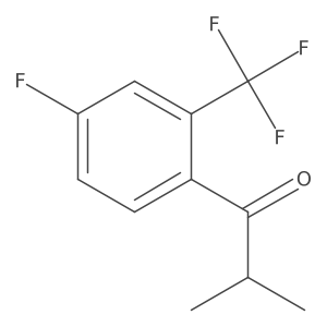 1-(4-Fluoro-2-trifluoromethyl-phenyl)-2-methyl-propan-1-one Structure
