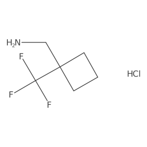 [1-(Trifluoromethyl)cyclobutyl]methanamine hydrochloride结构式