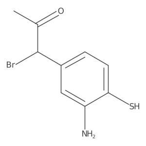 1-(3-Amino-4-mercaptophenyl)-1-bromopropan-2-one Structure