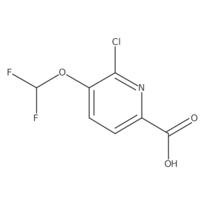 2-Pyridinecarboxylic acid, 6-chloro-5-(difluoromethoxy)-结构式