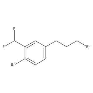 1-Bromo-4-(3-bromopropyl)-2-(difluoromethyl)benzene Structure