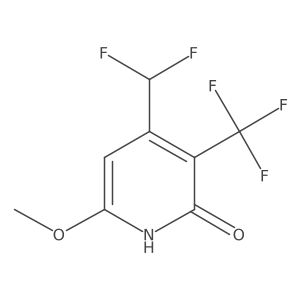 4-(Difluoromethyl)-6-methoxy-3-(trifluoromethyl)pyridin-2-ol Structure