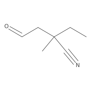 2-Ethyl-2-methyl-4-oxobutanenitrile结构式