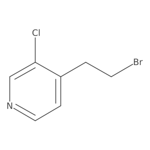 4-(2-Bromoethyl)-3-chloropyridine结构式