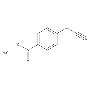 Sodium 4-(cyanomethyl)benzene-1-sulfinate Structure