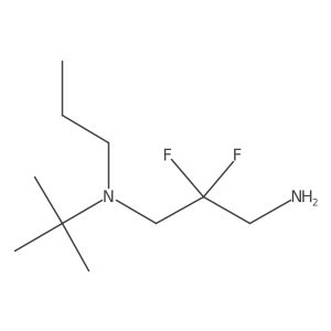 (3-Amino-2,2-difluoropropyl)(tert-butyl)propylamine Structure