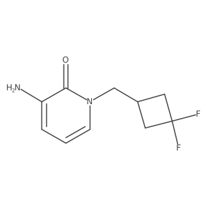3-Amino-1-[(3,3-difluorocyclobutyl)methyl]-1,2-dihydropyridin-2-one Structure