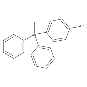 1-Bromo-4-(methyldiphenylsilyl)benzene Structure