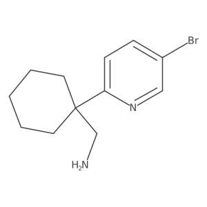 [1-(5-Bromopyridin-2-yl)cyclohexyl]methanamine Structure