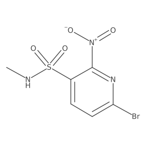 6-bromo-N-methyl-2-nitropyridine-3-sulfonamide结构式