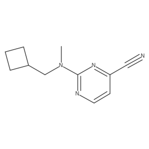 2-[(Cyclobutylmethyl)(methyl)amino]pyrimidine-4-carbonitrile Structure