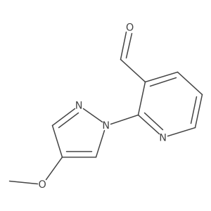 2-(4-Methoxy-1H-pyrazol-1-yl)pyridine-3-carbaldehyde结构式