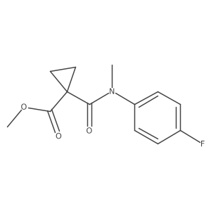 Methyl 1-((4-fluorophenyl)(methyl)carbamoyl)cyclopropane-1-carboxylate结构式