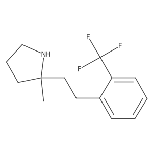 2-Methyl-2-{2-[2-(trifluoromethyl)phenyl]ethyl}pyrrolidine Structure