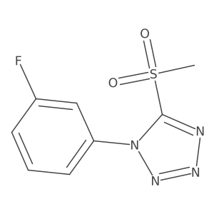 1-(3-fluorophenyl)-5-(methylsulfonyl)-1H-tetrazole结构式