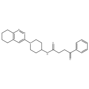 4-oxo-4-phenyl-N-[1-(5,6,7,8-tetrahydrocinnolin-3-yl)piperidin-4-yl]butanamide结构式