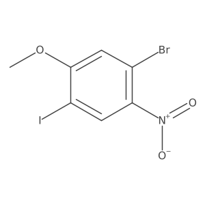 1-Bromo-4-iodo-5-methoxy-2-nitrobenzene Structure