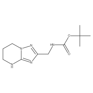 Tert-butyl N-(4,5,6,7-tetrahydro-[1,2,4]triazolo[1,5-a]pyrimidin-2-ylmethyl)carbamate Structure
