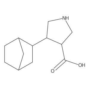 4-{Bicyclo[2.2.1]heptan-2-yl}pyrrolidine-3-carboxylic acid Structure