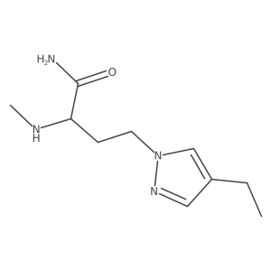 4-(4-ethyl-1H-pyrazol-1-yl)-2-(methylamino)butanamide Structure