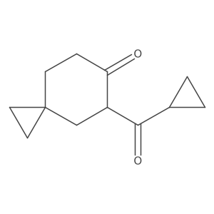 5-Cyclopropanecarbonylspiro[2.5]octan-6-one结构式