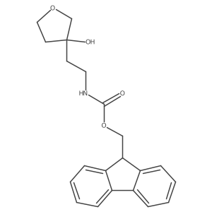(9H-fluoren-9-yl)methyl N-[2-(3-hydroxyoxolan-3-yl)ethyl]carbamate结构式