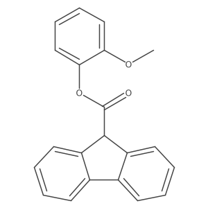 2-Methoxyphenyl 9H-fluorene-9-carboxylate Structure