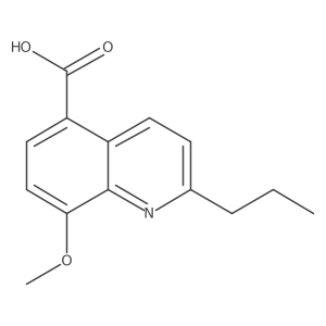 8-Methoxy-2-propyl-5-quinolinecarboxylic acid Structure