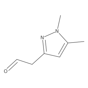 2-(1,5-dimethyl-1H-pyrazol-3-yl)acetaldehyde结构式