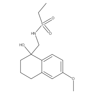 N-((1-hydroxy-6-methoxy-1,2,3,4-tetrahydronaphthalen-1-yl)methyl)ethanesulfonamide结构式